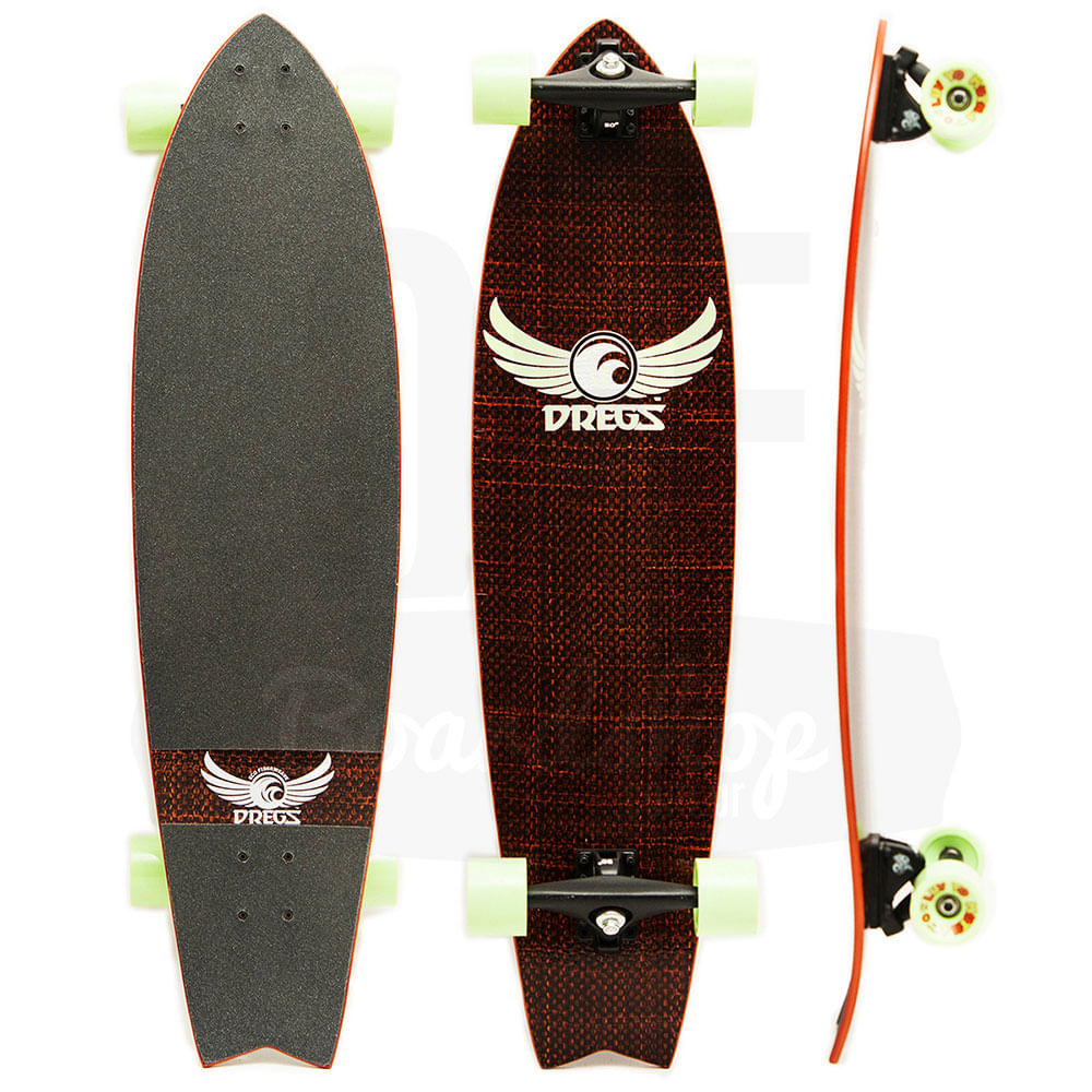 Longboard-Dregs-F1-Fiberweave-Red Longboard-Dregs-F1-Fiberweave-Red