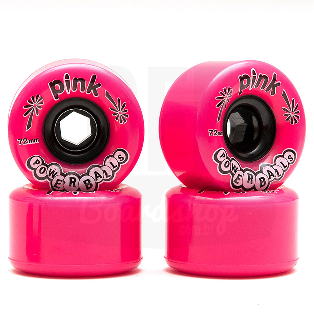 Roda-ABEC-11-Pink-Powerballs-72mm-78A Roda-ABEC-11-Pink-Powerballs-72mm-78A