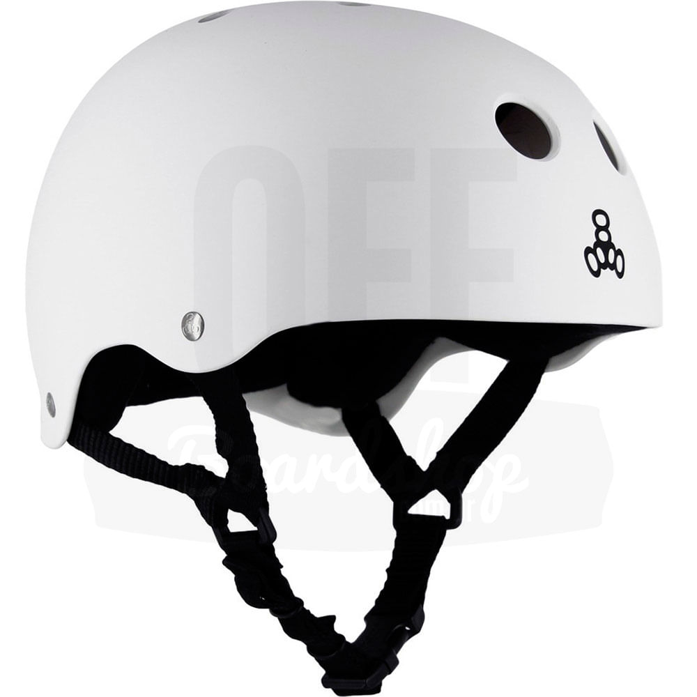 Capacete-Triple-Eight-Brainsaver-White-Rubber-Sweatsaver Capacete-Triple-Eight-Brainsaver-White-Rubber-Sweatsaver