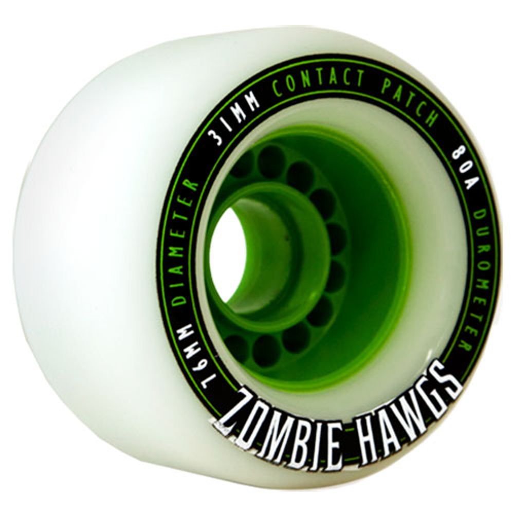Roda-Landyachtz-Zombie-Hawgs-76mm-80A---Branca Roda-Landyachtz-Zombie-Hawgs-76mm-80A---Branca