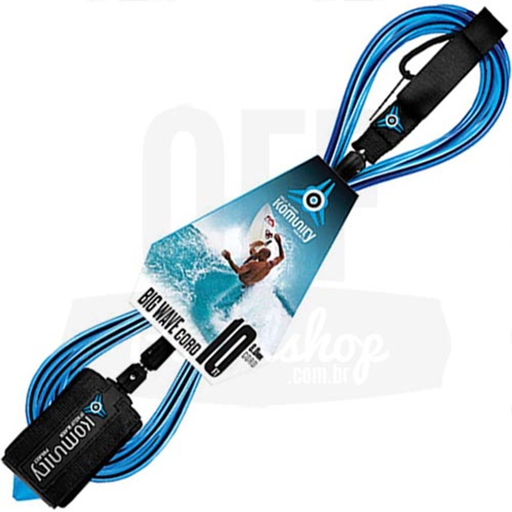 Leash-Komunity-Big-Wave-10-x-8mm-Azul Leash-Komunity-Big-Wave-10-x-8mm-Azul