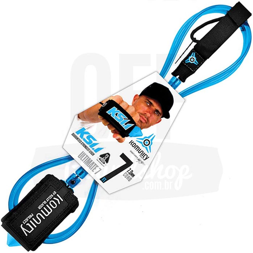 Leash-Komunity-KS-11-Ultimate-7-x-7mm-One-Piece-Azul Leash-Komunity-KS-11-Ultimate-7-x-7mm-One-Piece-Azul