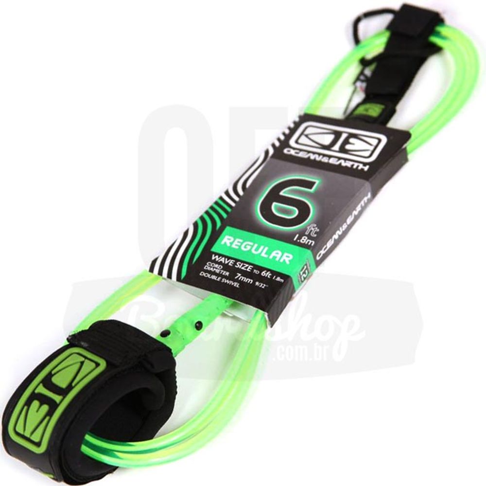 Leash-Ocean-Earth-Regular-6-x-7mm-Verde Leash-Ocean-Earth-Regular-6-x-7mm-Verde