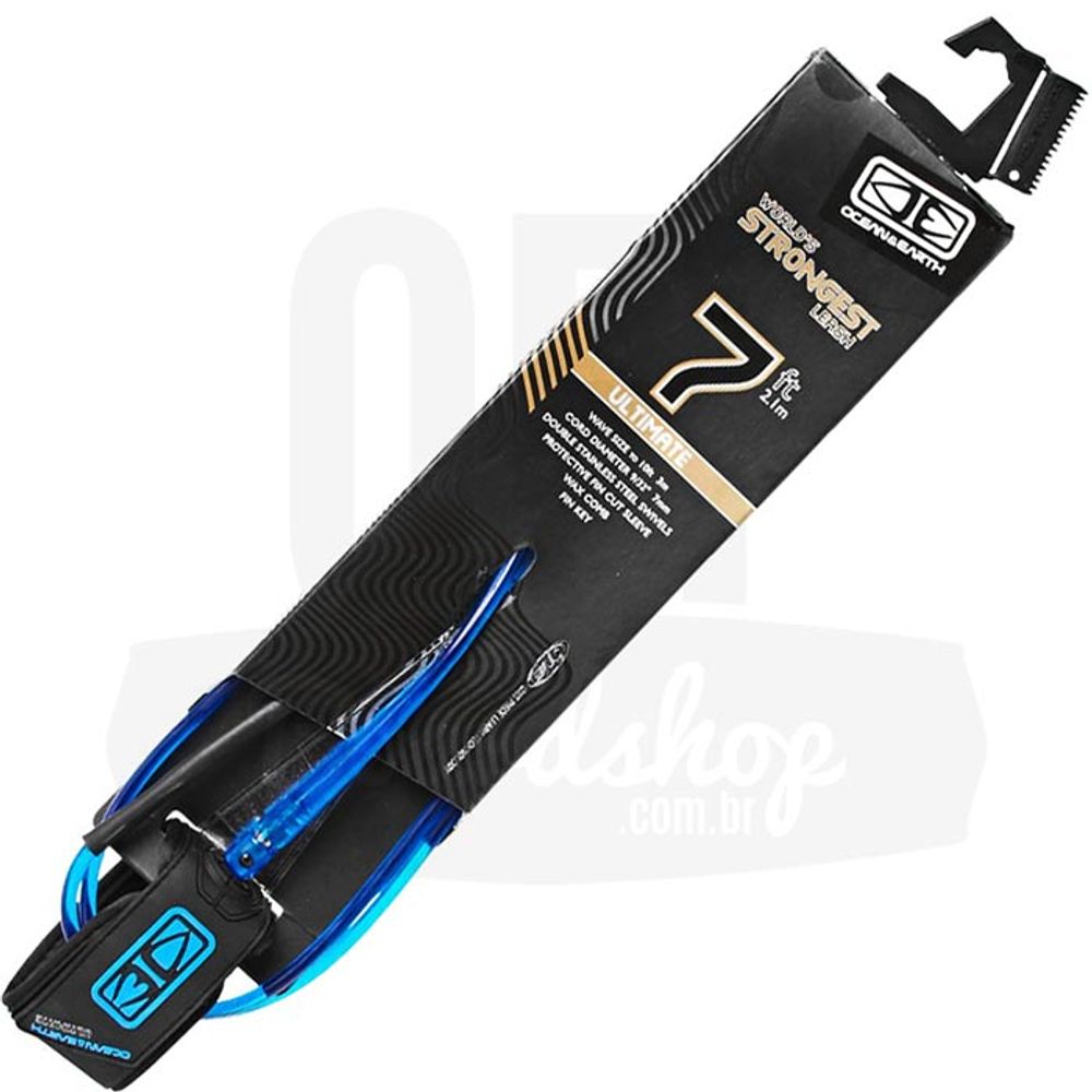 Leash-Ocean-Earth-Ultimate-7-x-7mm-One-Piece-azul Leash-Ocean-Earth-Ultimate-7-x-7mm-One-Piece-azul