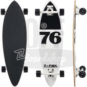 Longboard-Z-Flex-Mini-White-Black-Pintail-32