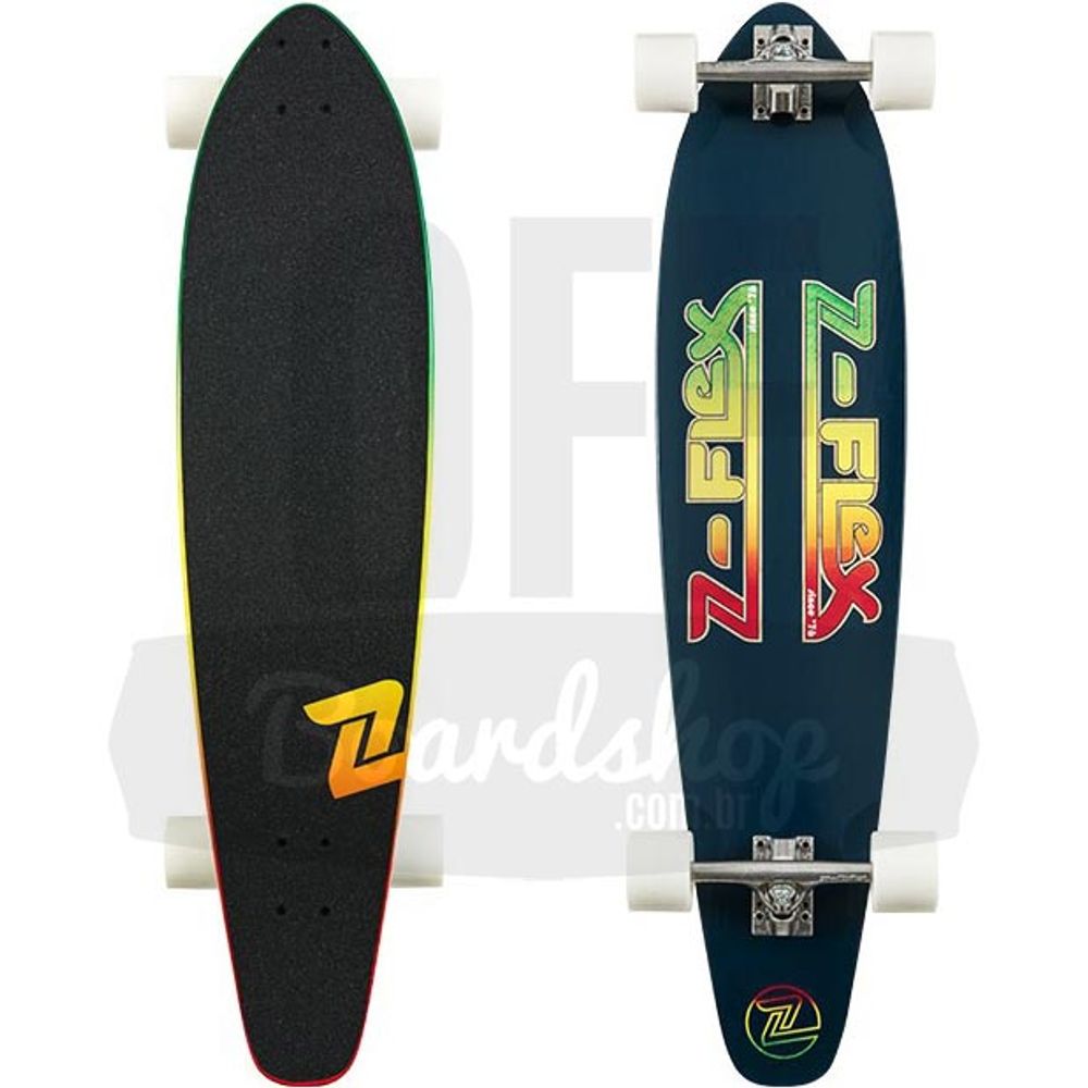 Longboard-Z-Flex-Navy-Rasta-Round-Tail-39 Longboard-Z-Flex-Navy-Rasta-Round-Tail-39