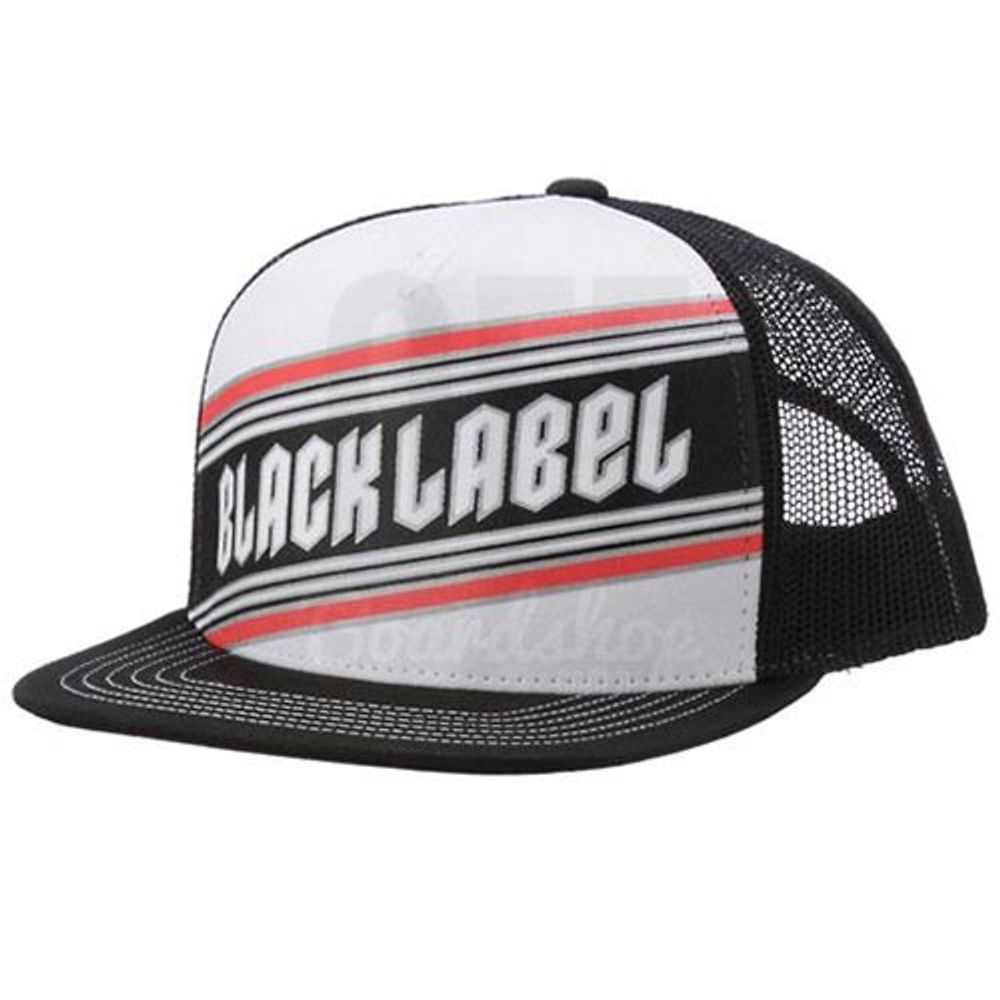 Bone-Black-Label-Top-Shelf-Metal-Trucker-Stripe Bone-Black-Label-Top-Shelf-Metal-Trucker-Stripe