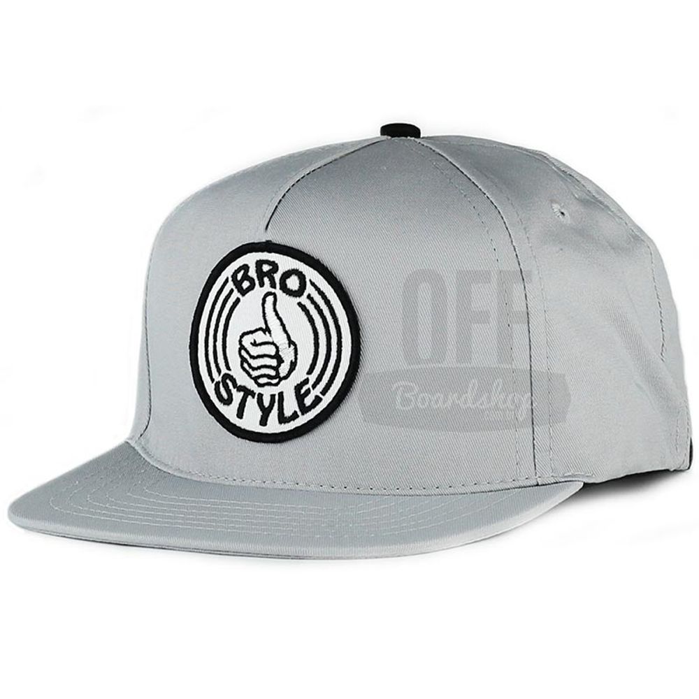 Bone-Bro-Style-Patch-Snapback-Grey Bone-Bro-Style-Patch-Snapback-Grey