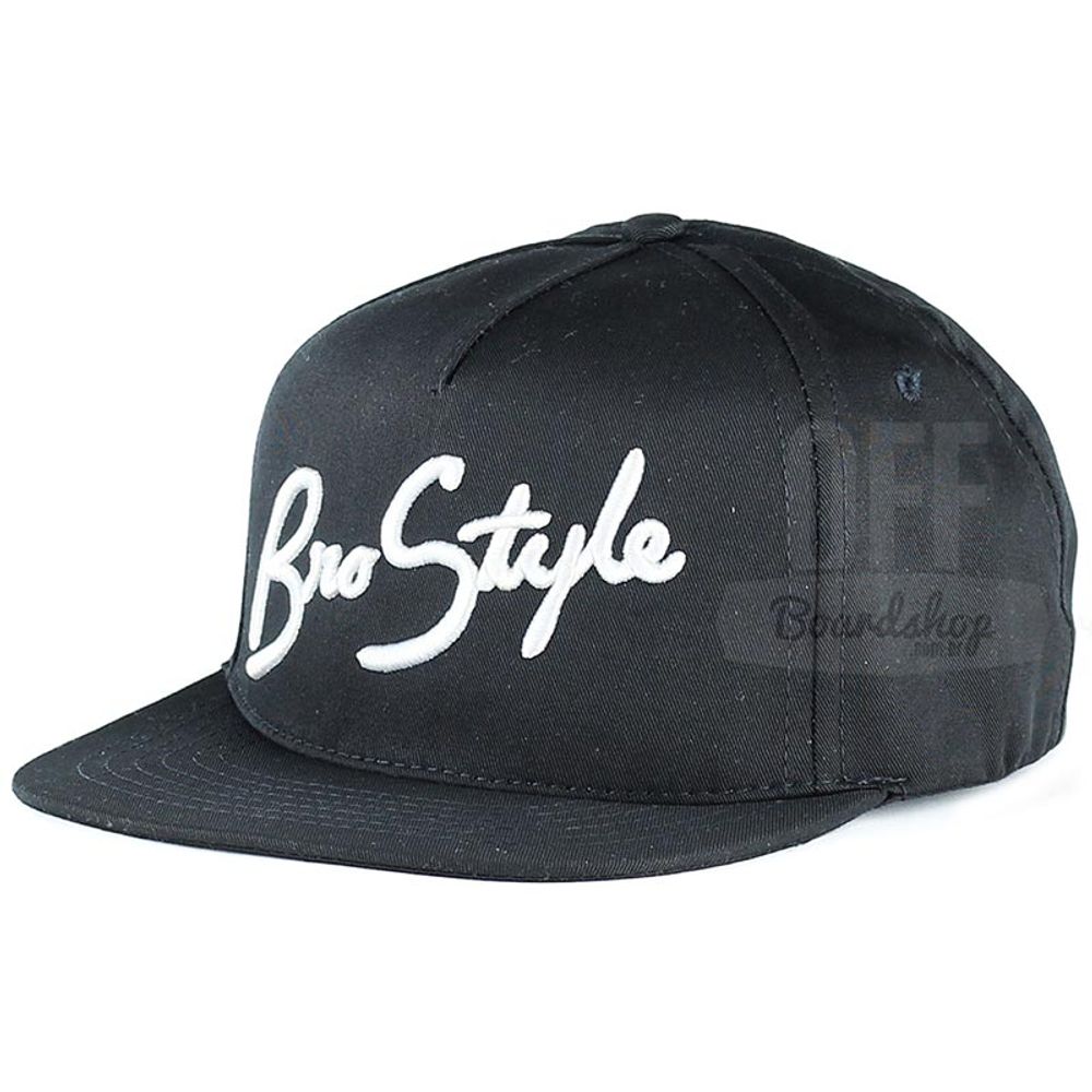 Bone-Bro-Style-Script-Snapback-Black Bone-Bro-Style-Script-Snapback-Black