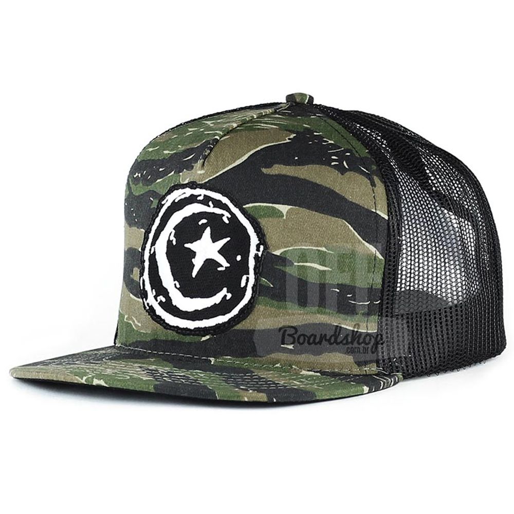 Bone-Foundation-Star-and-Moon-Patch-Trucker-Camo Bone-Foundation-Star-and-Moon-Patch-Trucker-Camo