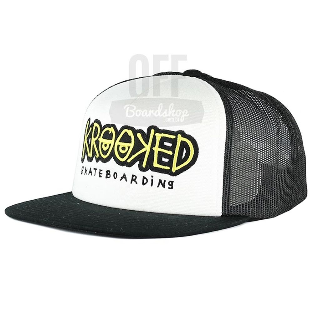 Bone-Krooked-Flagship-Trucker-Branco Bone-Krooked-Flagship-Trucker-Branco