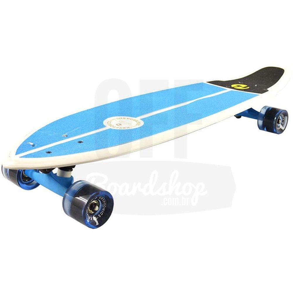 Kryptonics Longboard 36 Pouces Sun & Palm Trees - Planche De Skate Cruising Complète Neuve