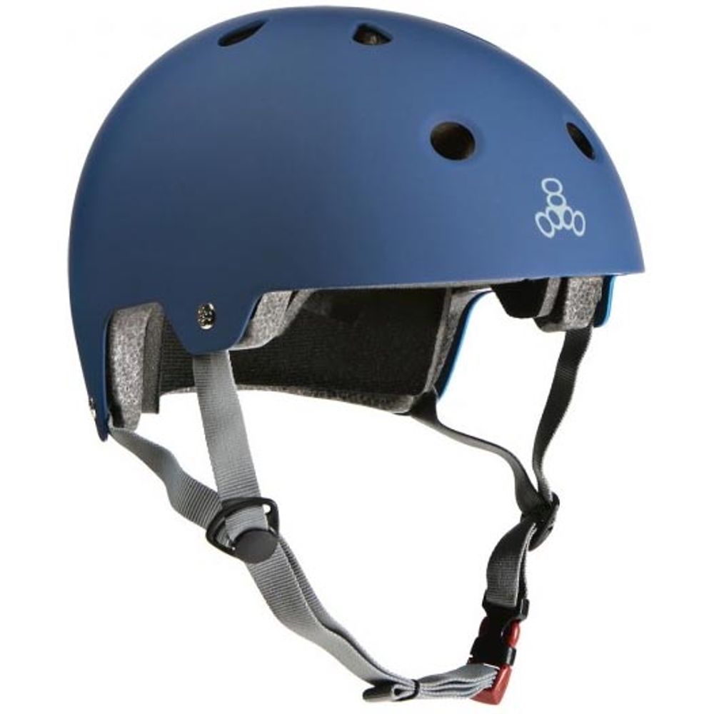 Capacete-Triple-Eight-Brainsaver-Blue-Rubber Capacete-Triple-Eight-Brainsaver-Blue-Rubber