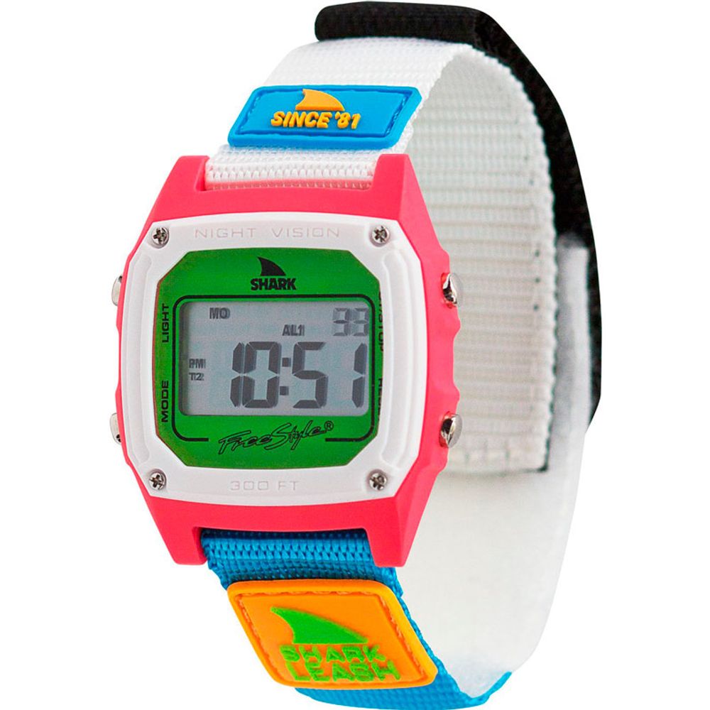 Relogio-Freestyle-Shark-Leash-White-Pink-Blue Relogio-Freestyle-Shark-Leash-White-Pink-Blue