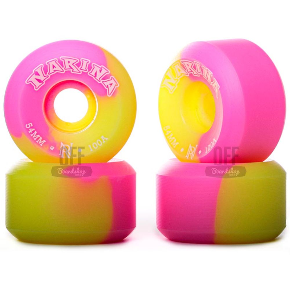 Roda-Narina-Rajada-PinkAmarelo-54mm-100A Roda-Narina-Rajada-PinkAmarelo-54mm-100A