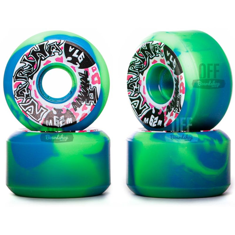 Roda-Narina-Old-Animal-2-VerdeAzul-62mm-97A Roda-Narina-Old-Animal-2-VerdeAzul-62mm-97A