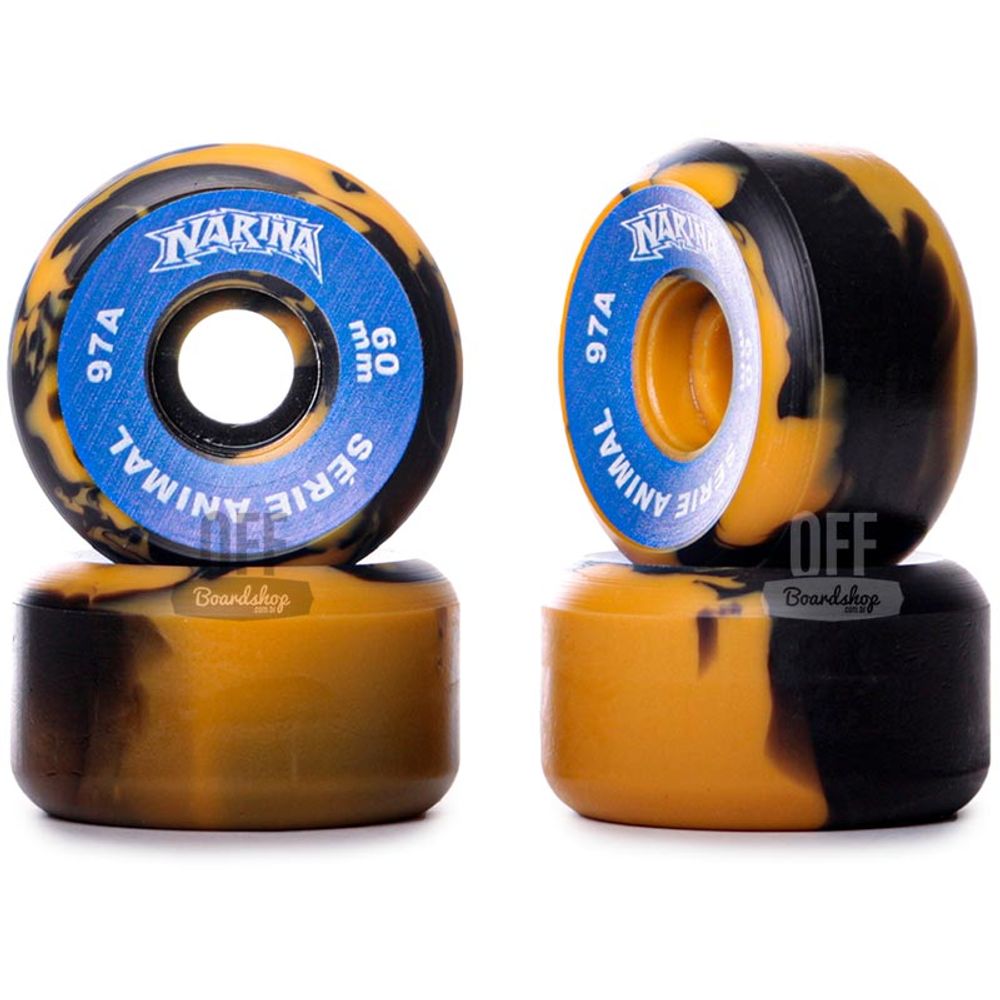 Roda-Narina-Old-Animal-ORG-PretoAmarelo-60mm-97A Roda-Narina-Old-Animal-ORG-PretoAmarelo-60mm-97A