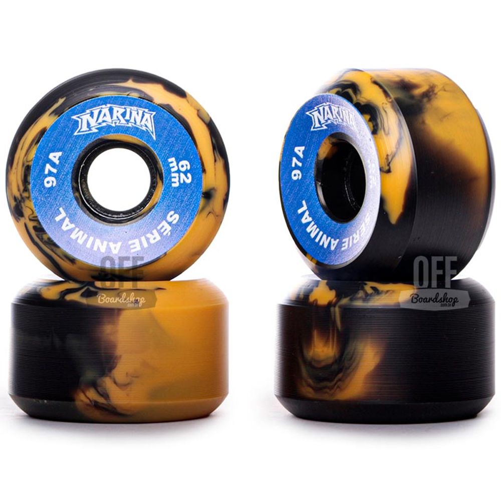 Roda-Narina-Old-Animal-ORG-PretoAmarelo-62mm-97A Roda-Narina-Old-Animal-ORG-PretoAmarelo-62mm-97A