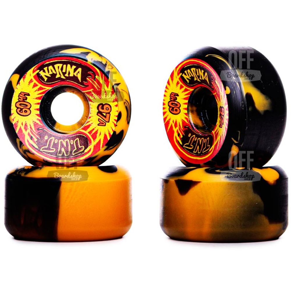 Roda-Narina-Old-School-TNT-PretoAmarelo-60mm-97A Roda-Narina-Old-School-TNT-PretoAmarelo-60mm-97A