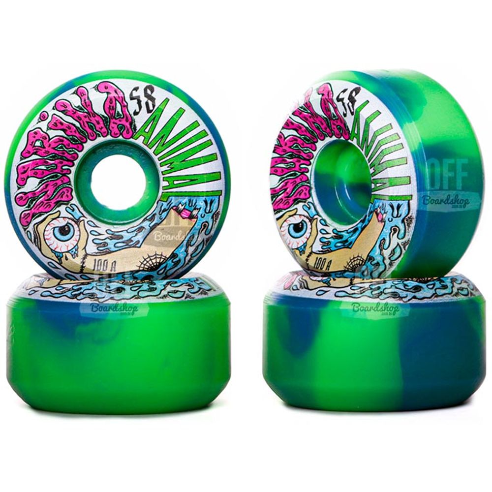 Roda-Narina-Old-Animal-RATONES-VerdeAzul-58mm-100A Roda-Narina-Old-Animal-RATONES-VerdeAzul-58mm-100A