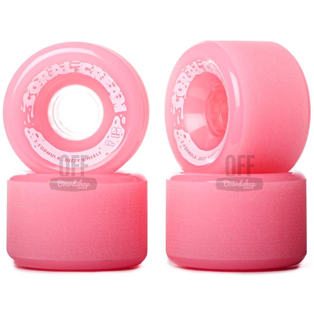 Roda-Dizzy-67mm-78A---Coral-Cream Roda-Dizzy-67mm-78A---Coral-Cream