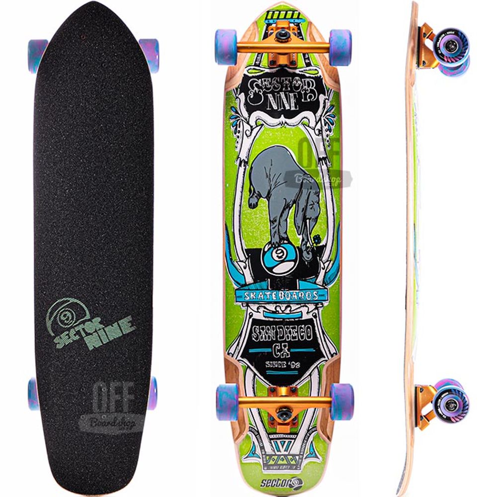 Longboard-Sector-9-Mini-Daisy-Green-37-5- Longboard-Sector-9-Mini-Daisy-Green-37-5-