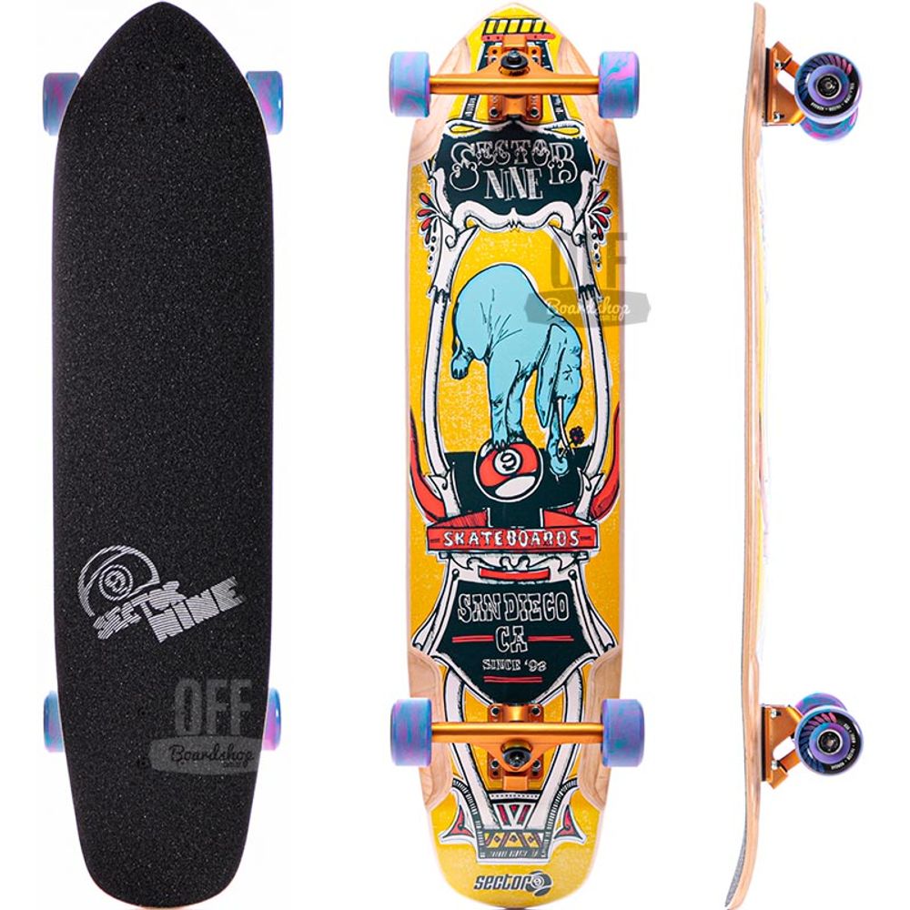 Longboard-Sector-9-Mini-Daisy-Yellow-37-5- Longboard-Sector-9-Mini-Daisy-Yellow-37-5-