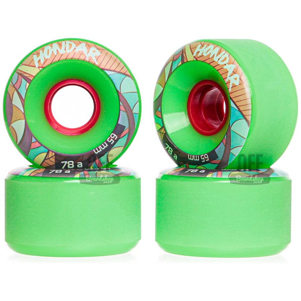 Roda-Hondar-Freestyle-65mm-78A-Verde Roda-Hondar-Freestyle-65mm-78A-Verde