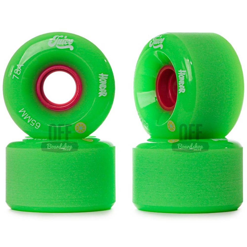 Roda-Hondar-Juice-65mm-78A---Verde Roda-Hondar-Juice-65mm-78A---Verde