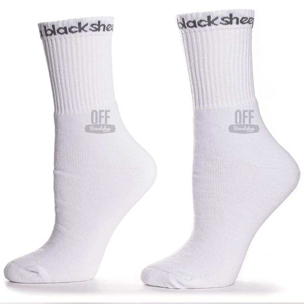 Meia-Black-Sheep-Cano-Longo-Logo-White Meia-Black-Sheep-Cano-Longo-Logo-White