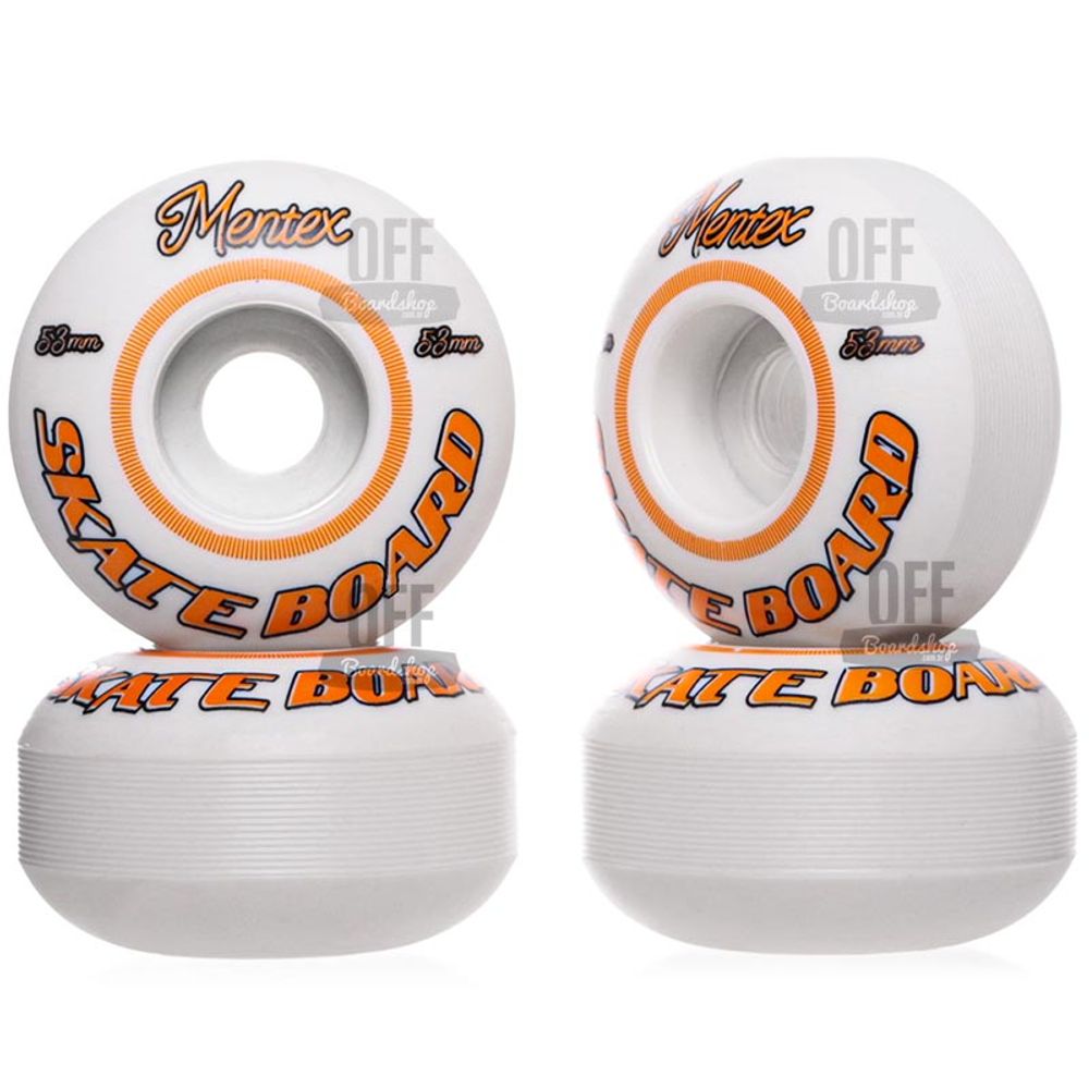 Roda-Mentex-53mm-100A-WhiteOrange Roda-Mentex-53mm-100A-WhiteOrange