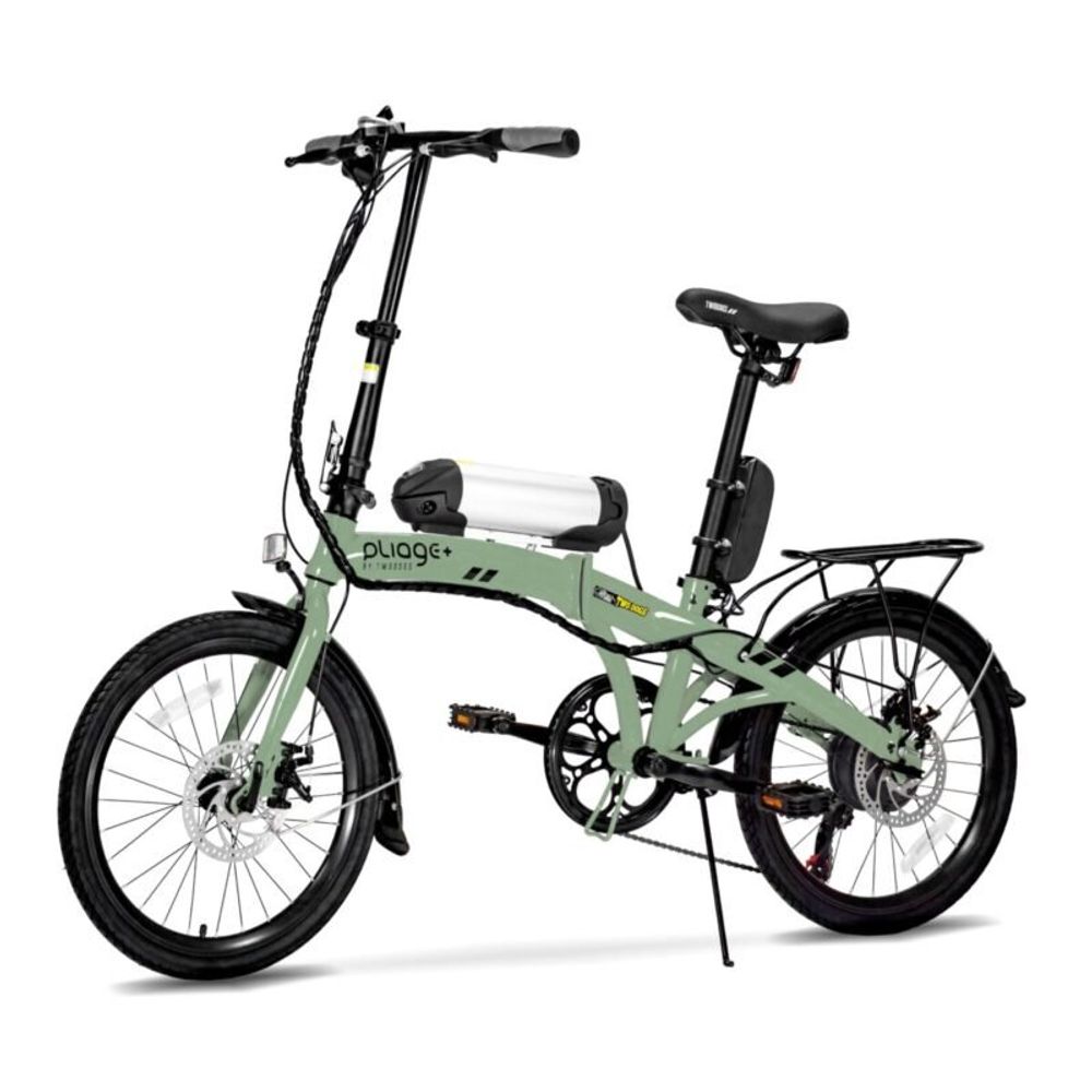 Bicicleta-Eletrica-Dobravel-Pliage-Plus-Verde-Militar Bicicleta-Eletrica-Dobravel-Pliage-Plus-Verde-Militar